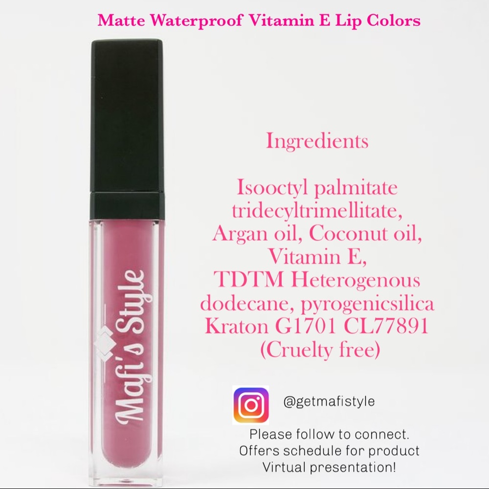 2 Matte Waterproof Vitamin E Lip Colors #20& #50 - Picture 9 of 11